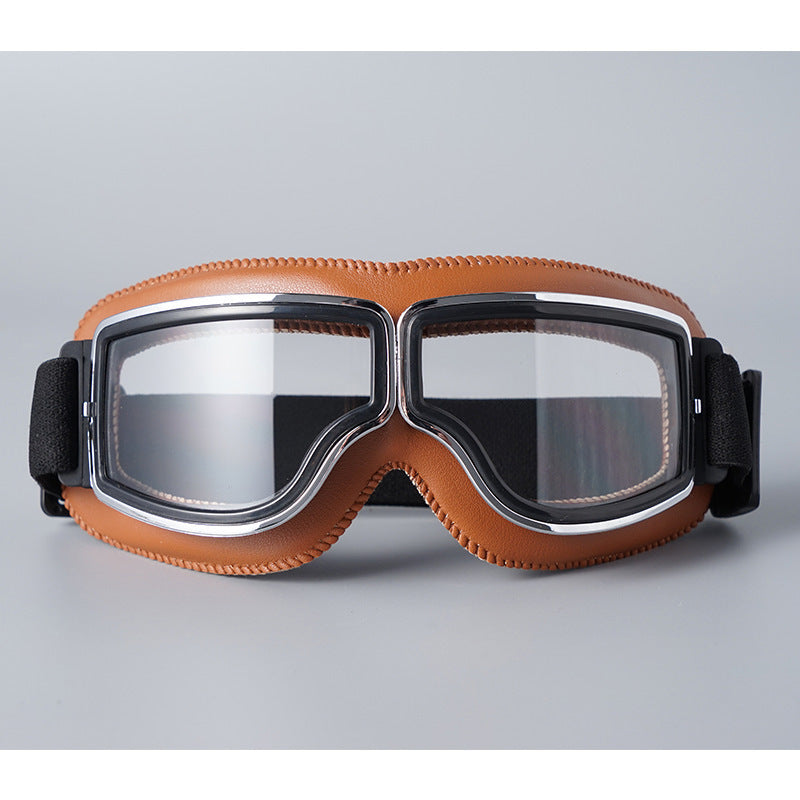 Vintage Motorcycle Goggles with Adjustable Elastic Strap 7