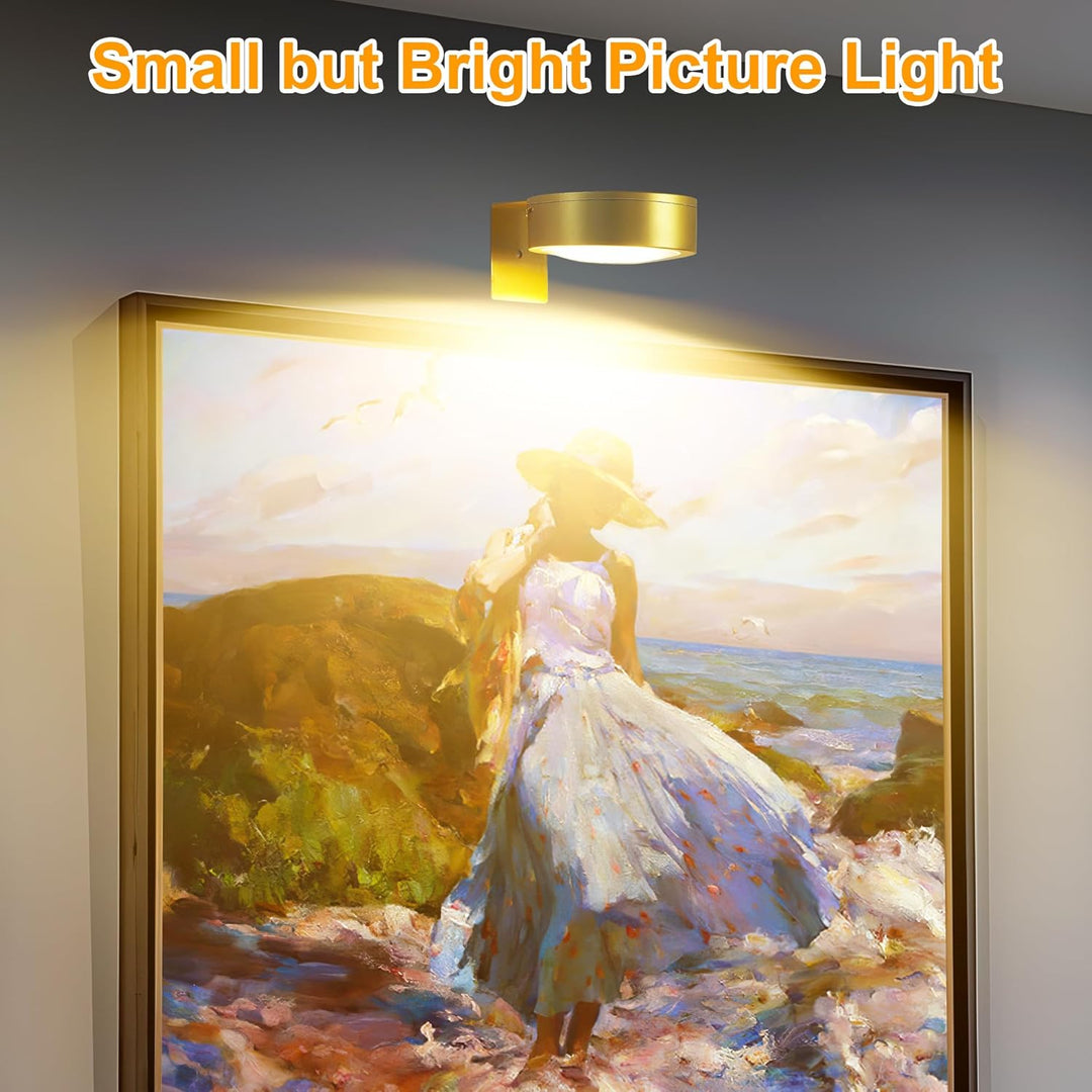 Adjustable Magnetic Picture Light | LED Touch & Remote, RGB/White, USB 4
