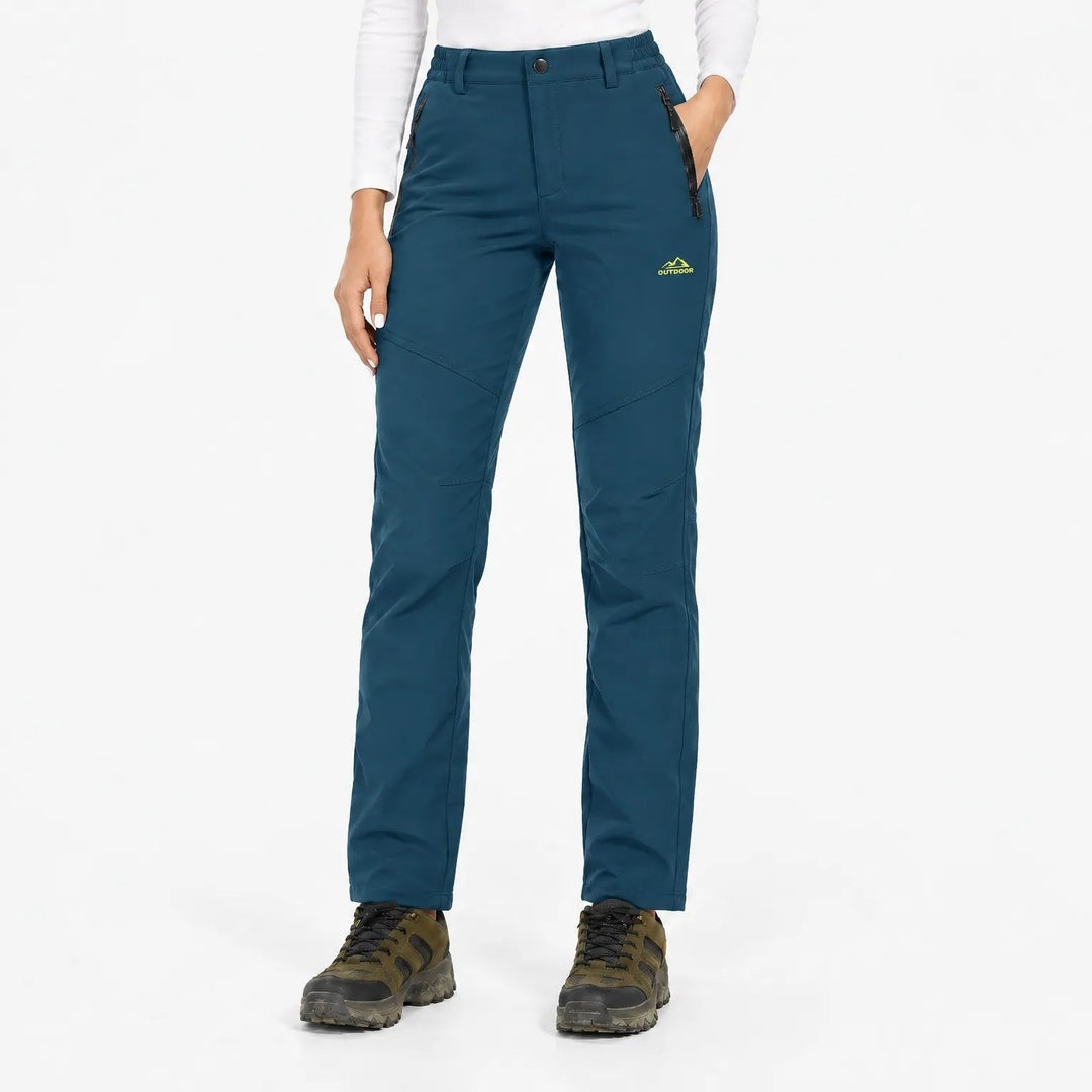 Women's Lined Thermal Softshell Pants with Fleece, Water-Repellent 21