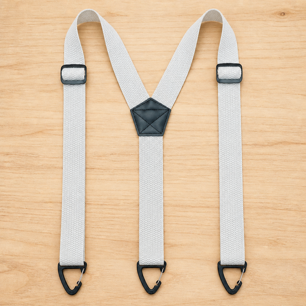 Men's Heavy-Duty Elastic Suspenders, 1.5 Inch Wide with Metal Clips, X or Y Back 9