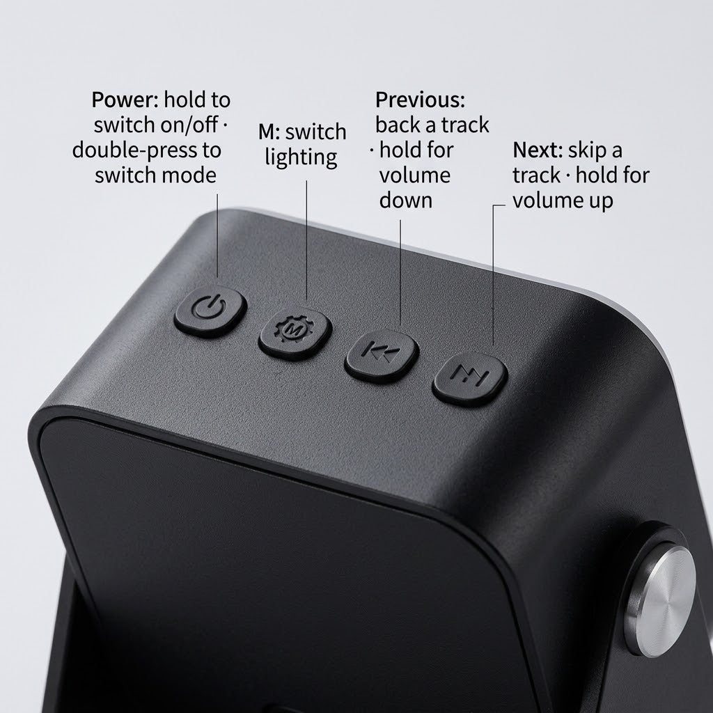 Place-and-Play Phone Stand Speaker and Powerbank, No Pairing 4
