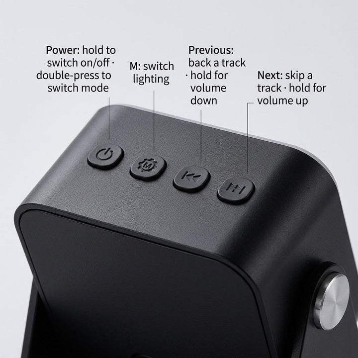 Place-and-Play Phone Stand Speaker and Powerbank, No Pairing 4