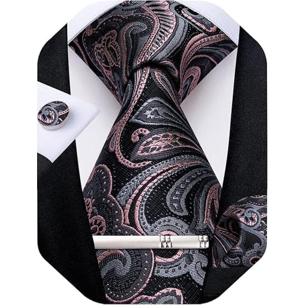 Men's Paisley Formal Tie Set - Refined Wedding & Event Accessories 6