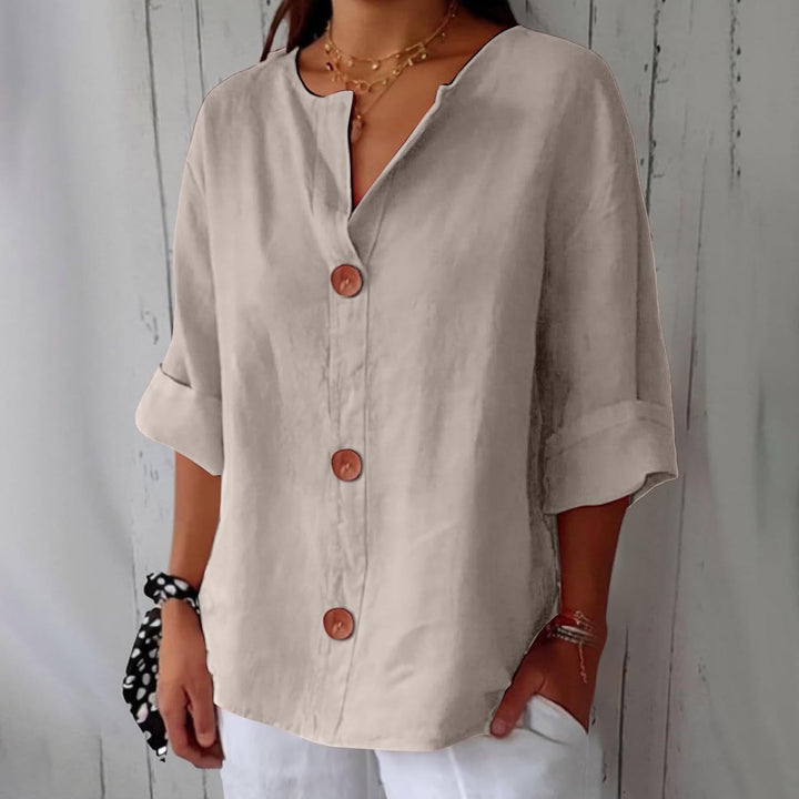 Olivia Loose Linen Blouse – Light & Comfortable Summer Top 3
