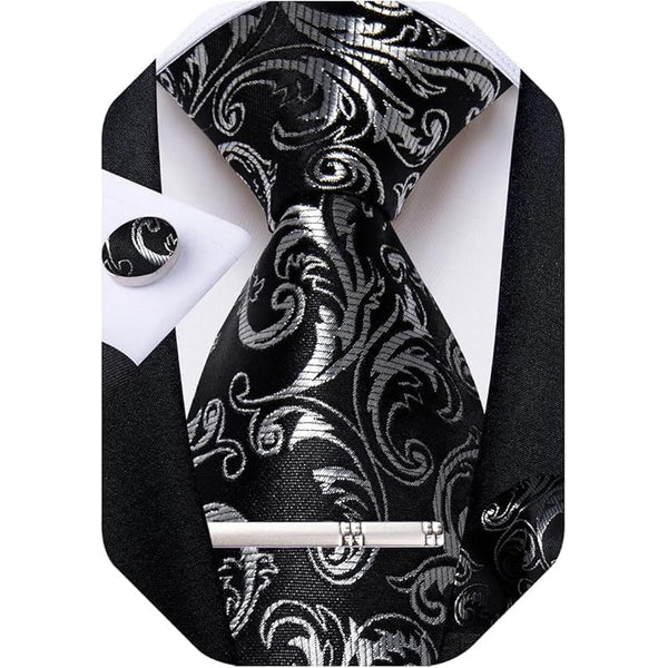 Men's Paisley Formal Tie Set - Refined Wedding & Event Accessories 34