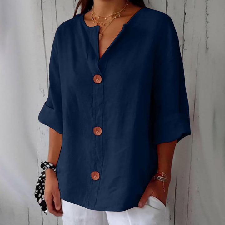Olivia Loose Linen Blouse – Light & Comfortable Summer Top 2