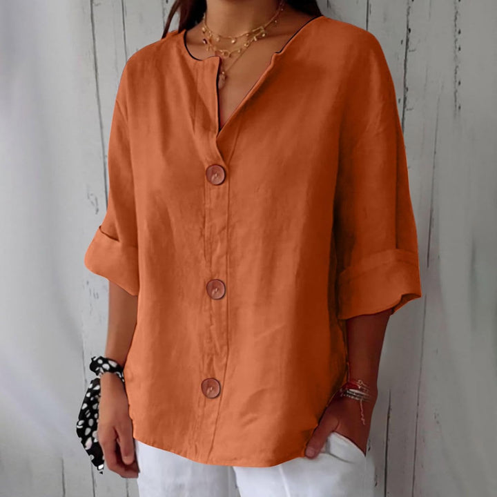 Olivia Loose Linen Blouse – Light & Comfortable Summer Top 7