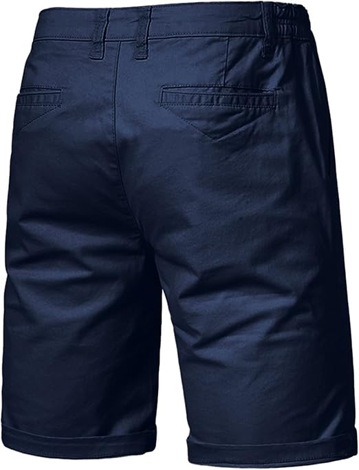 Classic Casual Shorts with Stretch Waistband 11