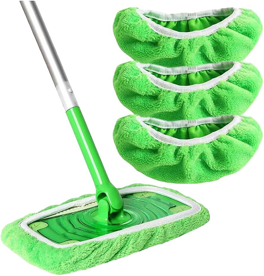 Reusable Microfiber Mop Pads for Wet and Dry Floor Cleaning 6