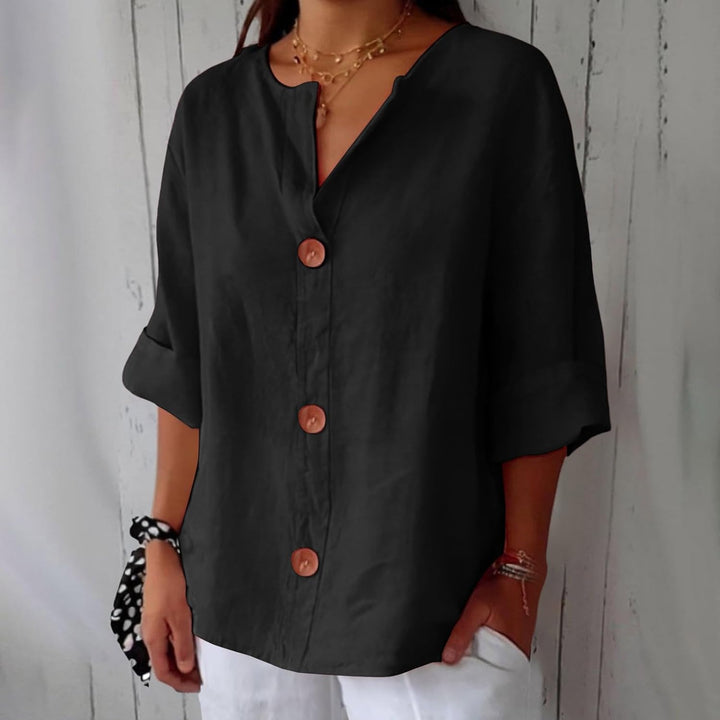 Olivia Loose Linen Blouse – Light & Comfortable Summer Top 11