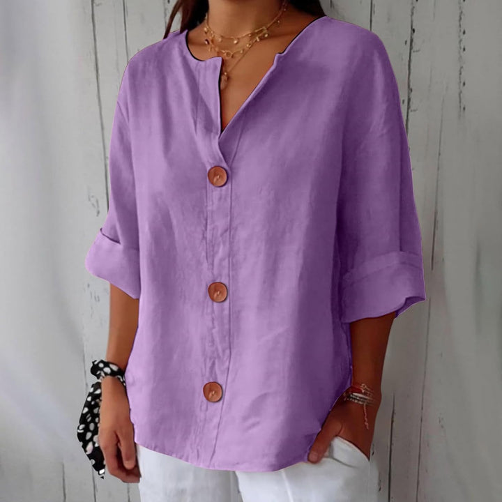 Olivia Loose Linen Blouse – Light & Comfortable Summer Top 10