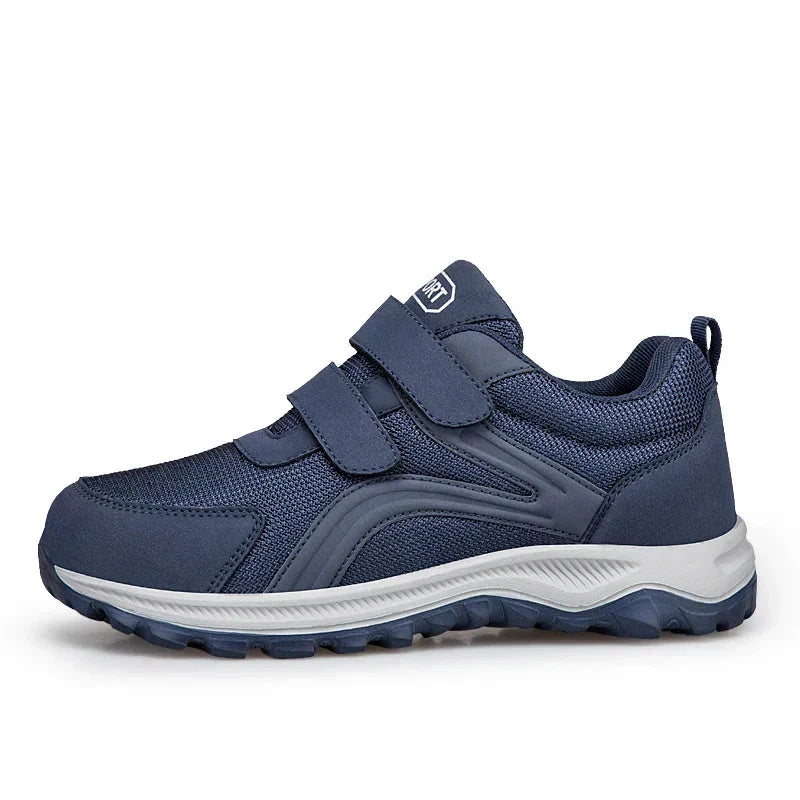 Men's Orthopedic Walking Shoes with Double Hook-and-Loop Straps and Wide Fit 13
