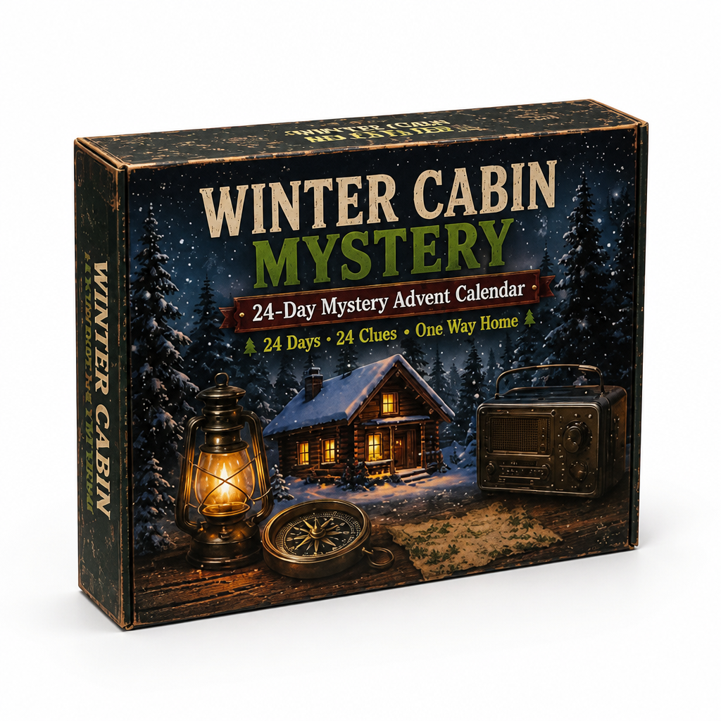 24-Day Escape Room Puzzle Advent Calendar with 6 Mystery Themes 10