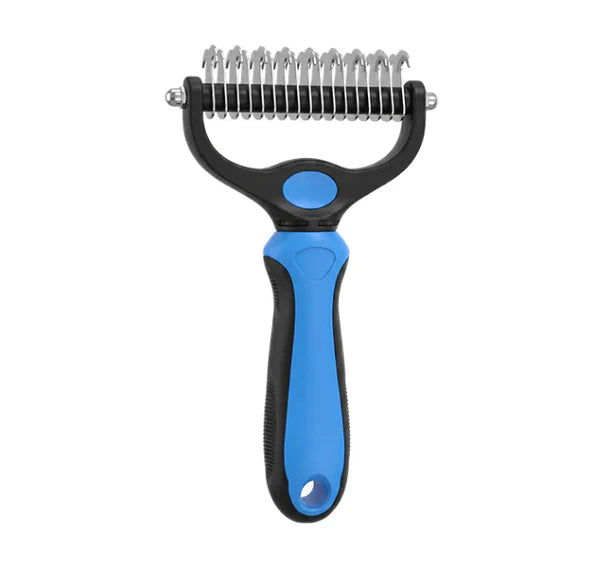2-in-1 Pet Grooming Rake for Detangling and Deshedding, Dogs and Cats 18