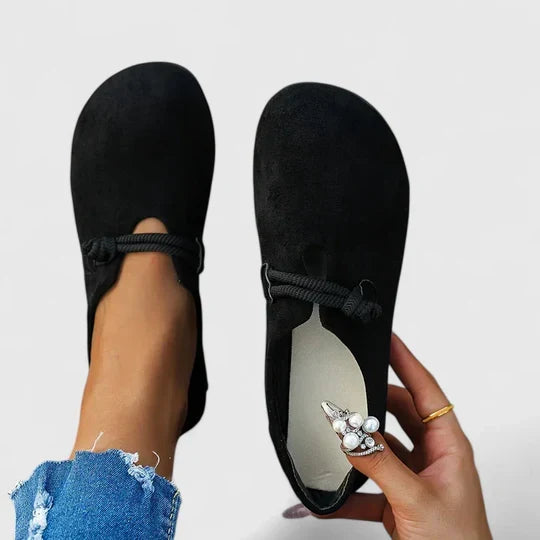Women's Orthopedic Faux Suede Round Toe Loafers with Cushioned Insole 4