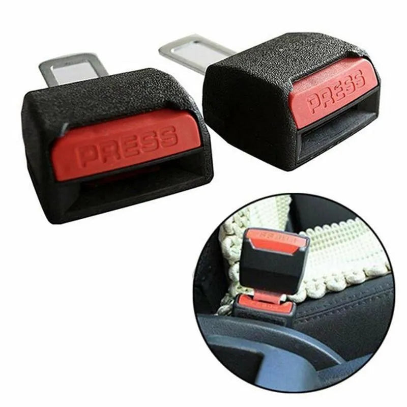Seat Belt Alarm Silencer Plugs, 2-Pack, Black Buckle Inserts 7