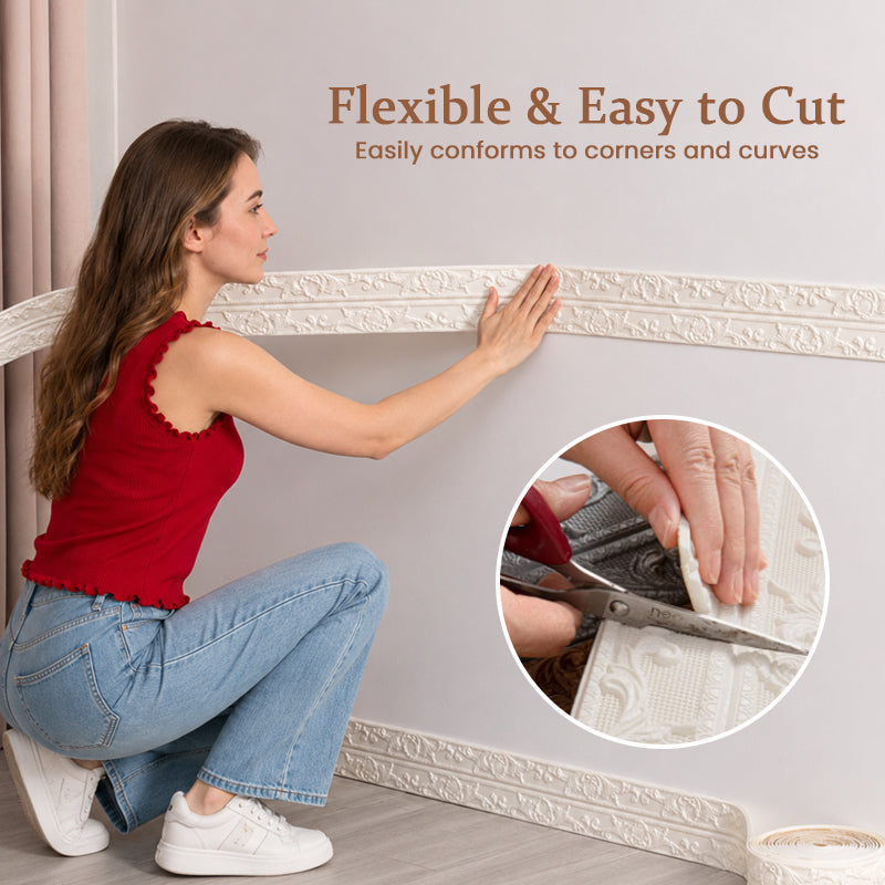 Self-Adhesive Vintage Trim for Walls, Mirrors & Furniture 7