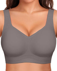Comfortable Wireless Jelly Bra with Full Coverage and Smoothing Fit 13