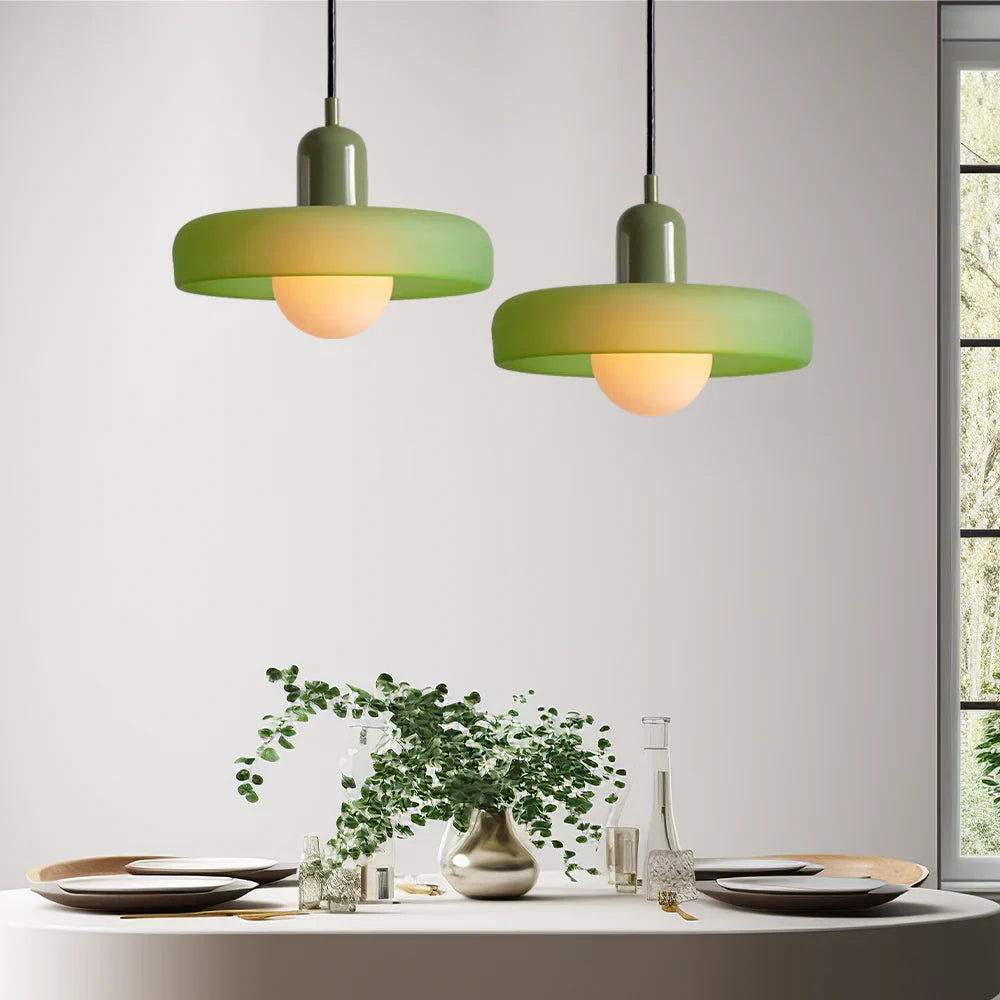 Bauhaus Stained Glass Pendant Lamp 6