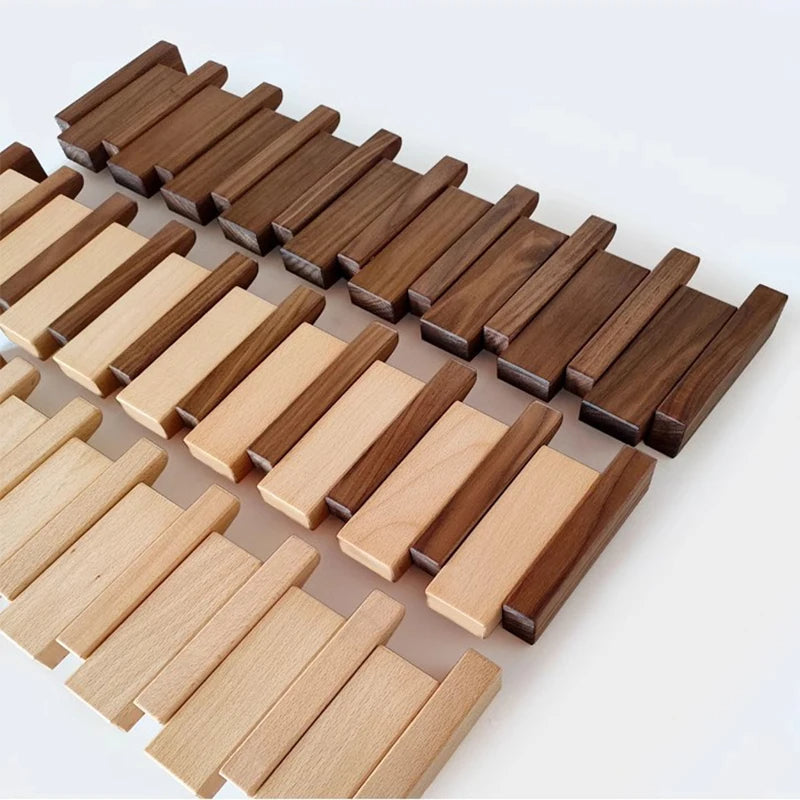 Wooden Wall Coat Rack – Foldable Hooks with Minimalist Design 6