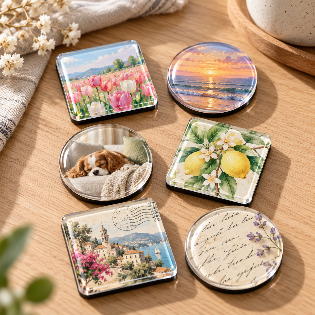 Clear Acrylic Photo Magnets – Self-Adhesive, No Glue Needed 4