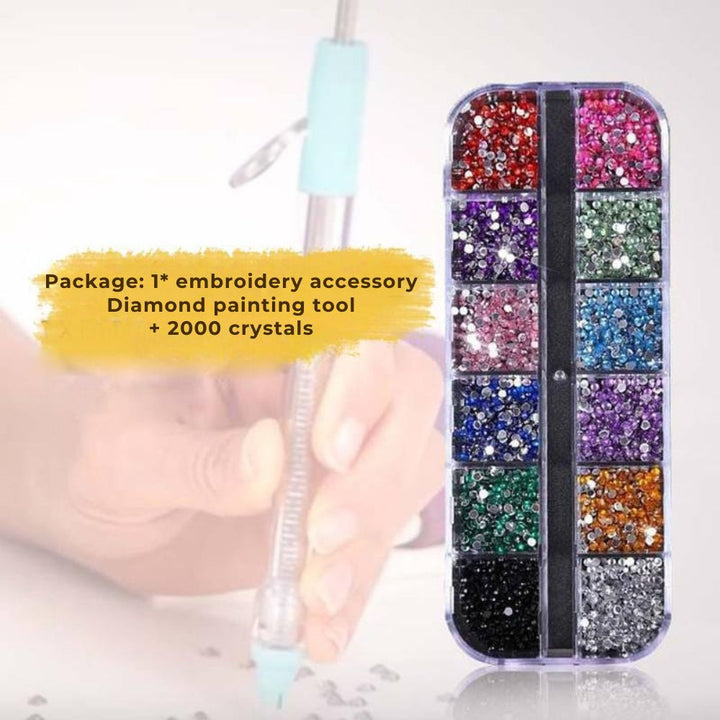 Rhinestone Applicator Pen for Crafts and Nail Art, Holds 70 Gems 6