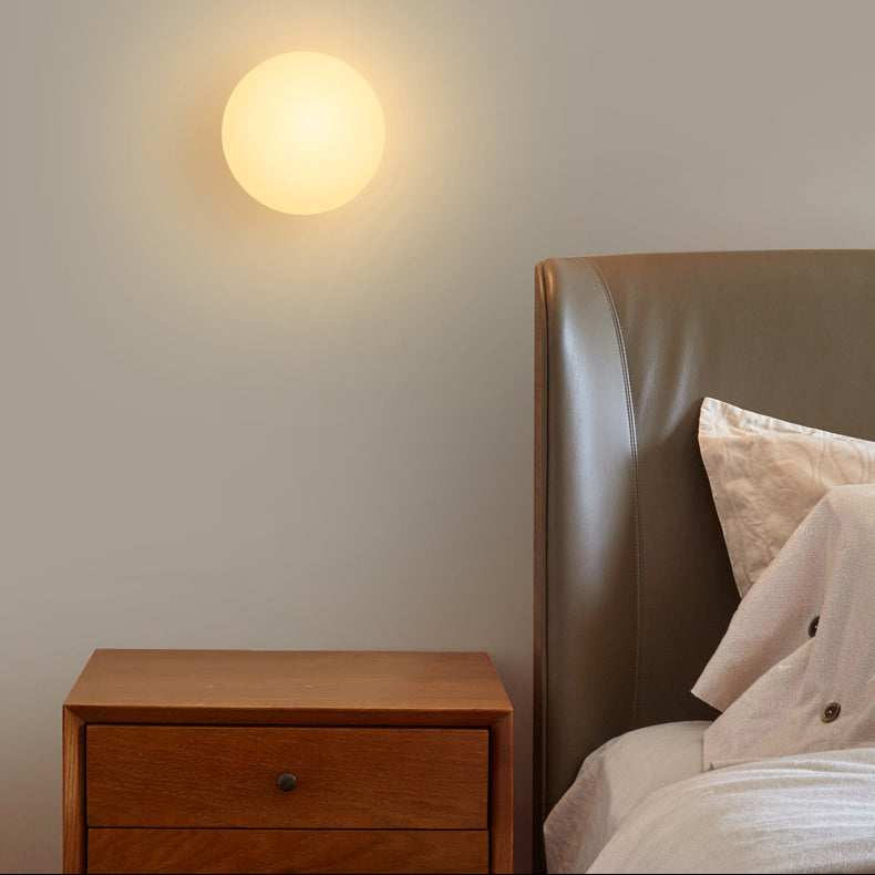 Modern Opal Glass Sphere Ceiling Light for Hallways 2