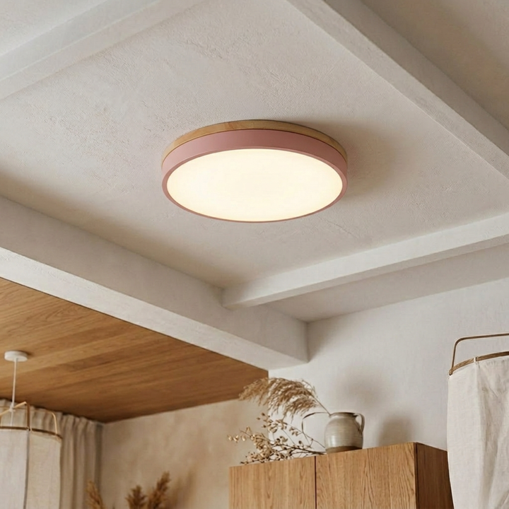 Round Disc Ceiling Light – Flat Flush Mount Fixture 14