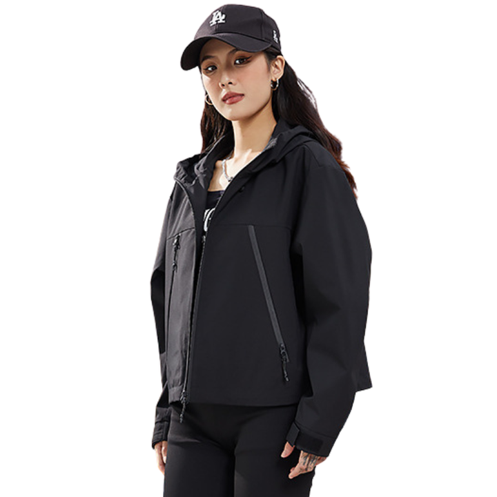 Women's Waterproof Breathable Rain Jacket - Short - Adjustable Hem 16
