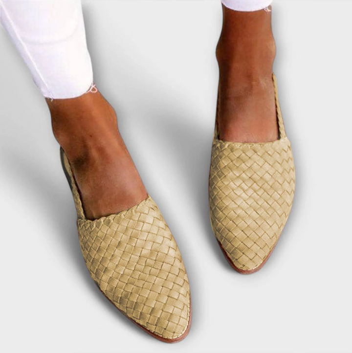 Woven Leather Moccasins for Women 5