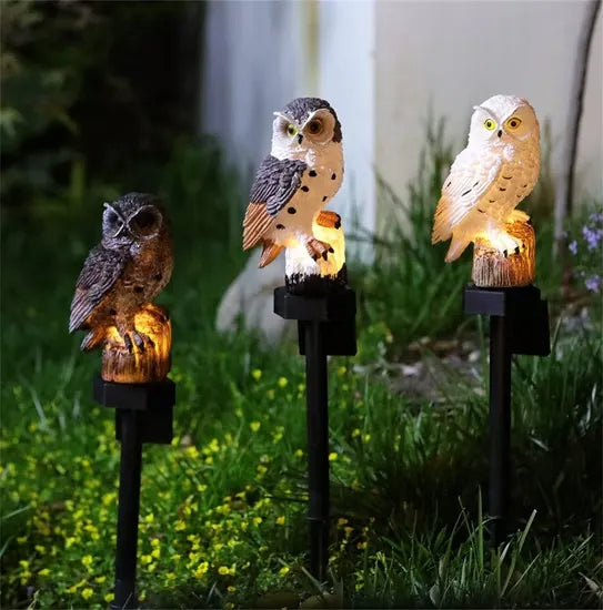 Solar LED Owl Garden Light - Weatherproof Outdoor Decor with Auto Dusk Sensor 8