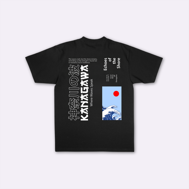 Great Wave Oversized Japanese-Style T-Shirt 2