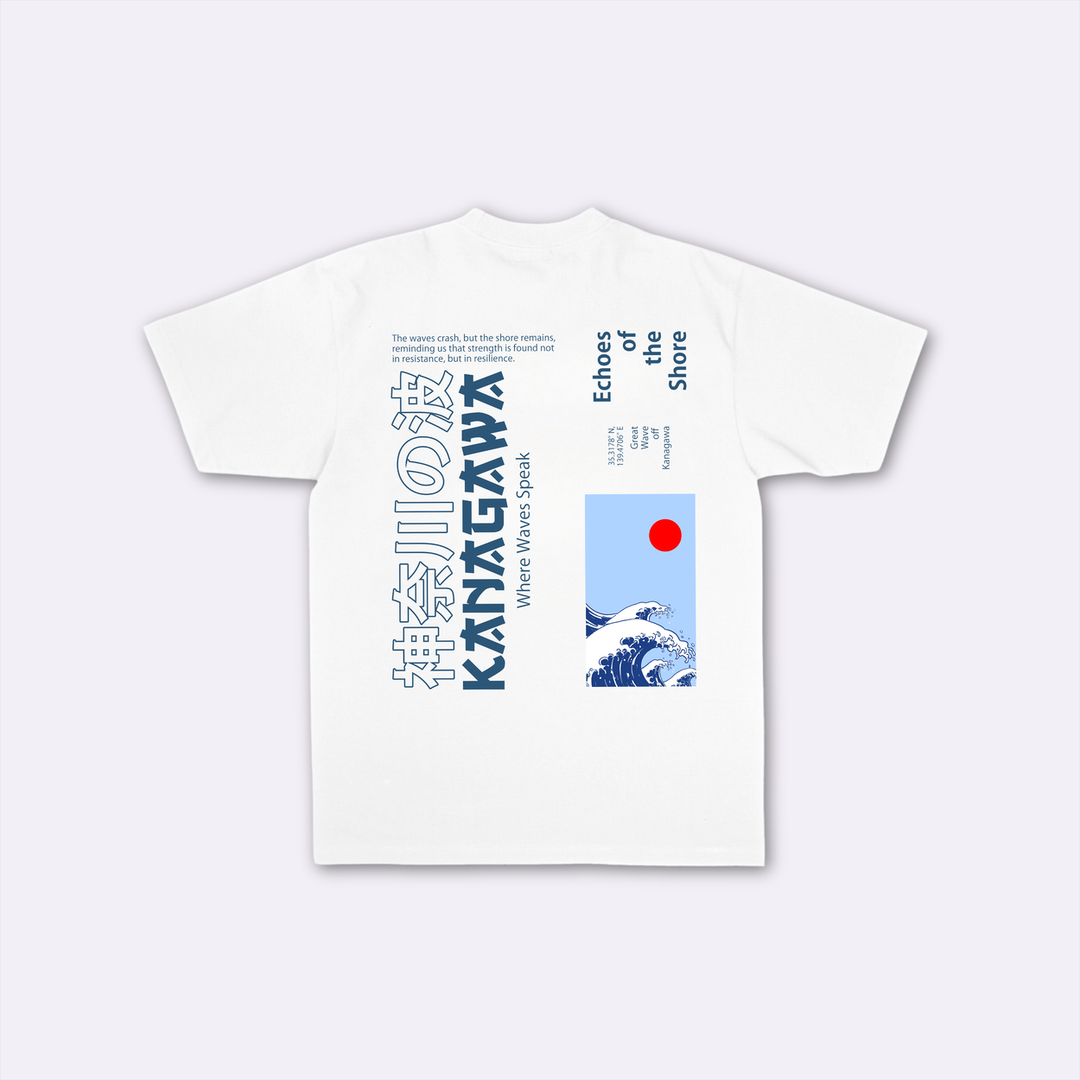 Great Wave Oversized Japanese-Style T-Shirt 1