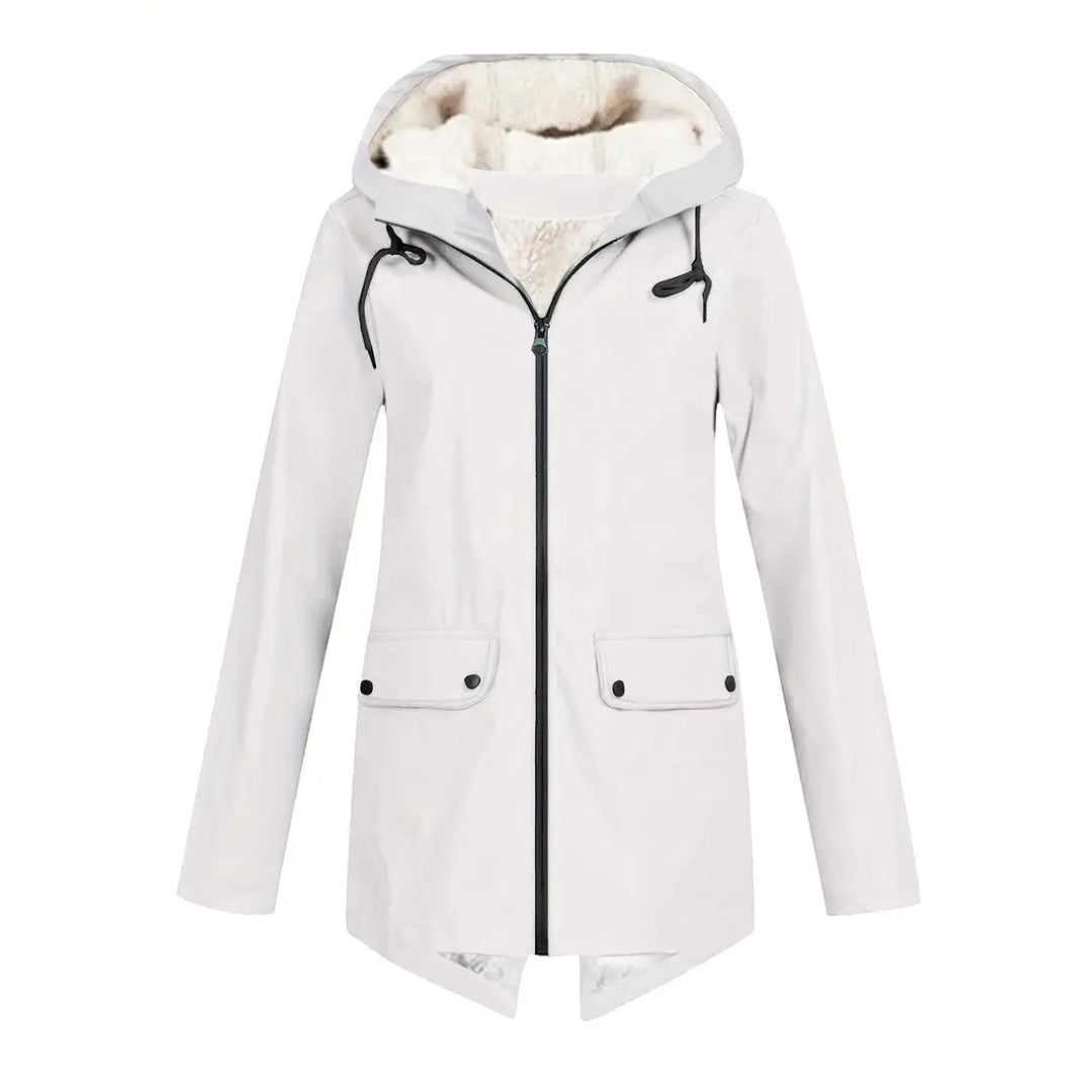 Waterproof Women's Jacket – Fleece Lined – With Hood 12