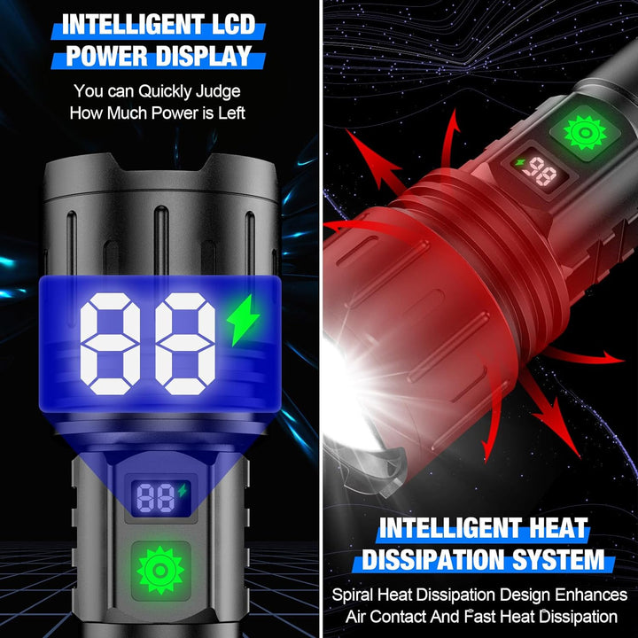 High-Output LED Flashlight – Up to 100,000 Lumens 4