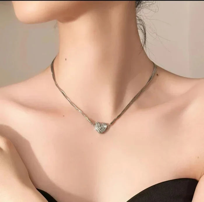 Magnetic Love Patchwork Necklace Set 3