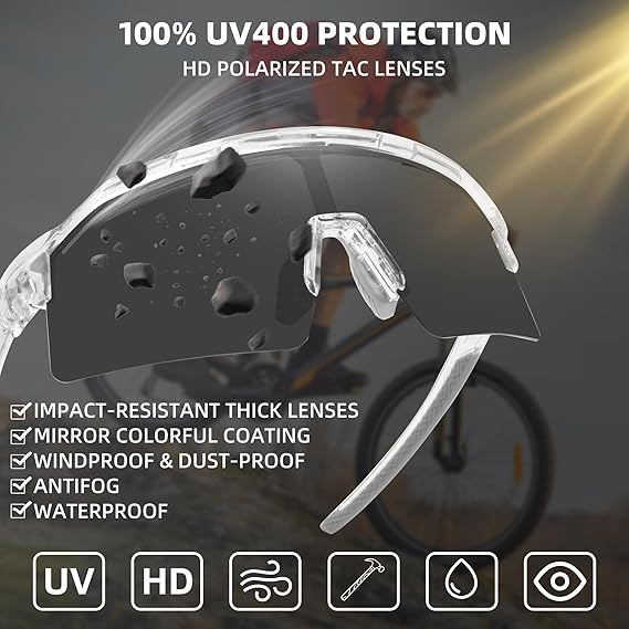 SunShift Tactical Sunglasses – Photochromic UV Sport Eyewear 6