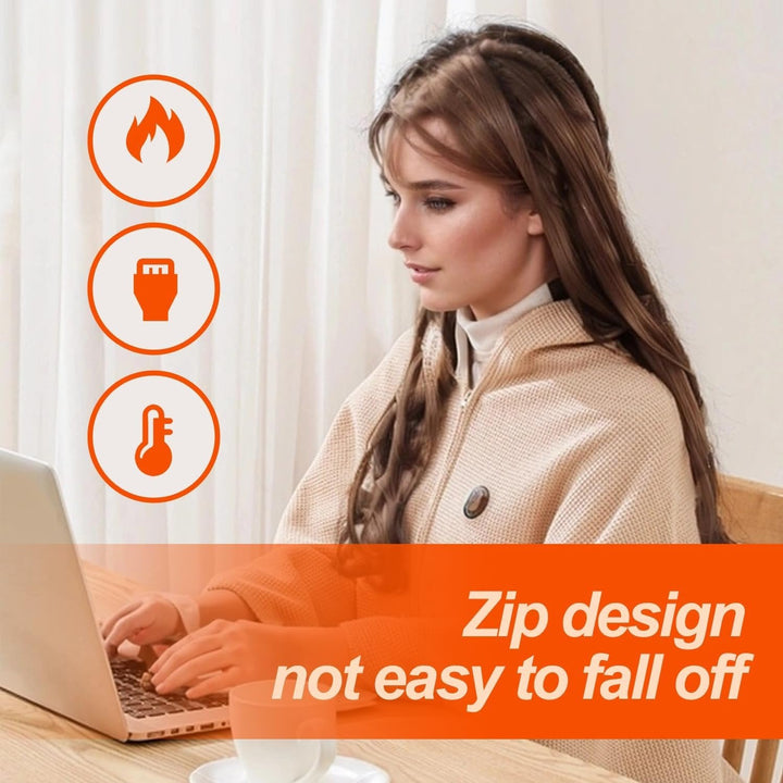 Cozy Heated Shoulder Wrap with Zipper 6