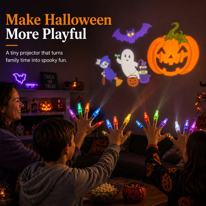 Halloween Finger Projector Lights, 36 Mini Spooky Wall Projections for Parties 10