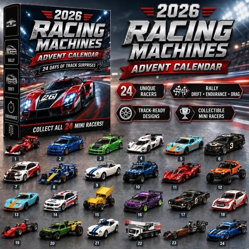 Classic Cars and Motorcycle Advent Calendar with 24 Miniature Vehicles 17