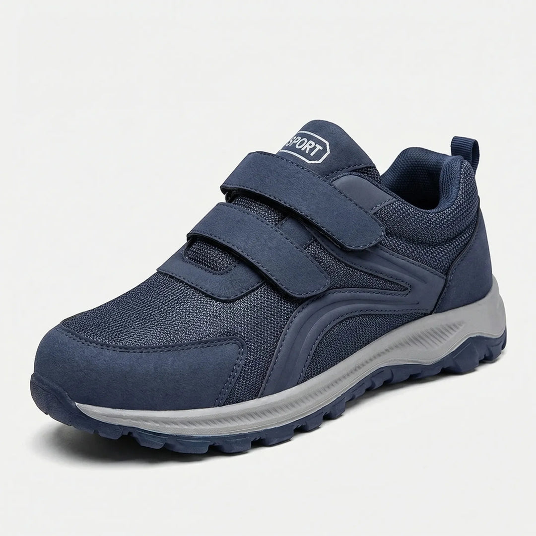 Men's Orthopedic Walking Shoes with Double Hook-and-Loop Straps and Wide Fit 11