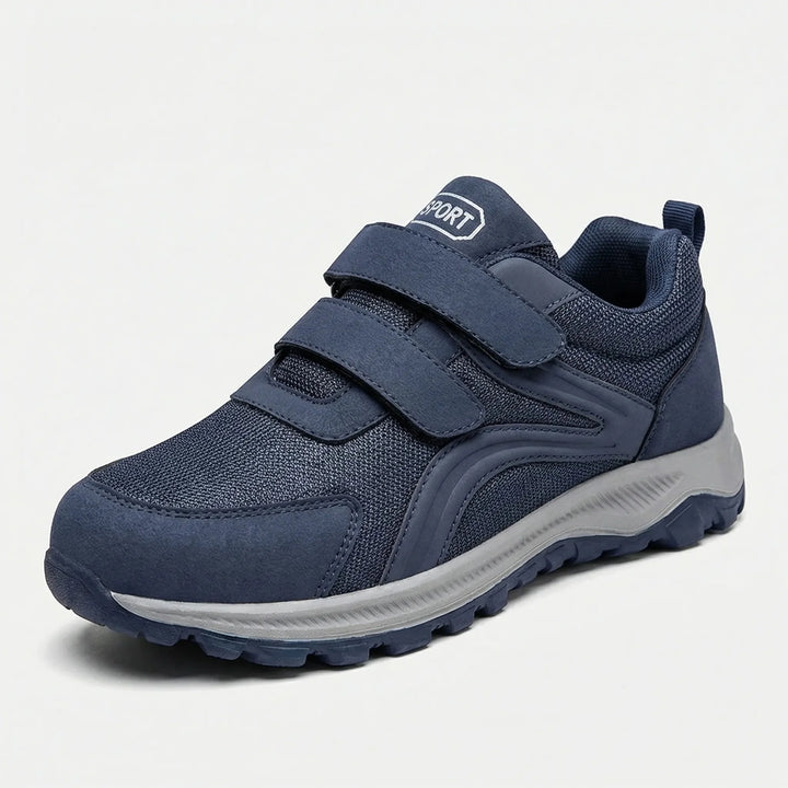 Men's Orthopedic Walking Shoes with Double Hook-and-Loop Straps and Wide Fit 11