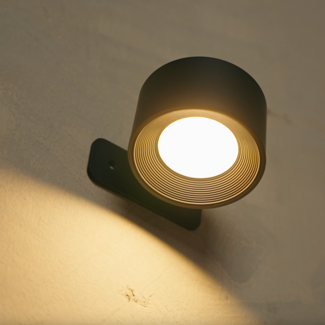 Cordless LED Wall Light with 360° Rotating Head, Touch Dimmer, 3 Colors 16