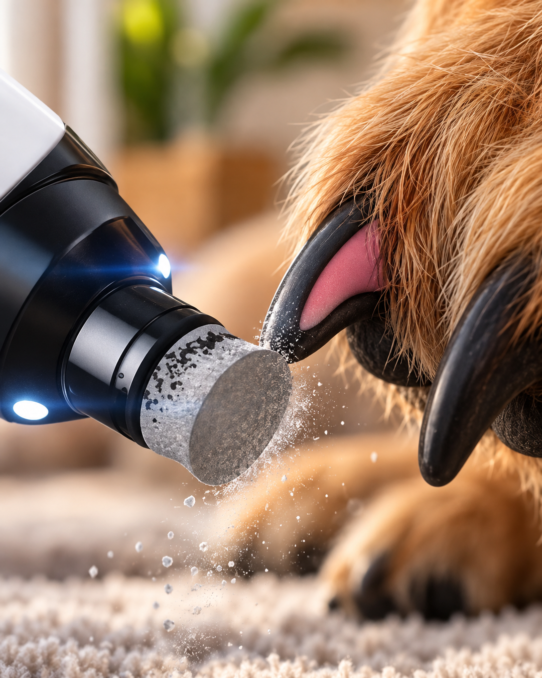 Quiet Pet Nail Grinder with 3 Diamond Grinding Heads 6
