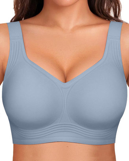 Comfortable Wireless Jelly Bra with Full Coverage and Smoothing Fit 12