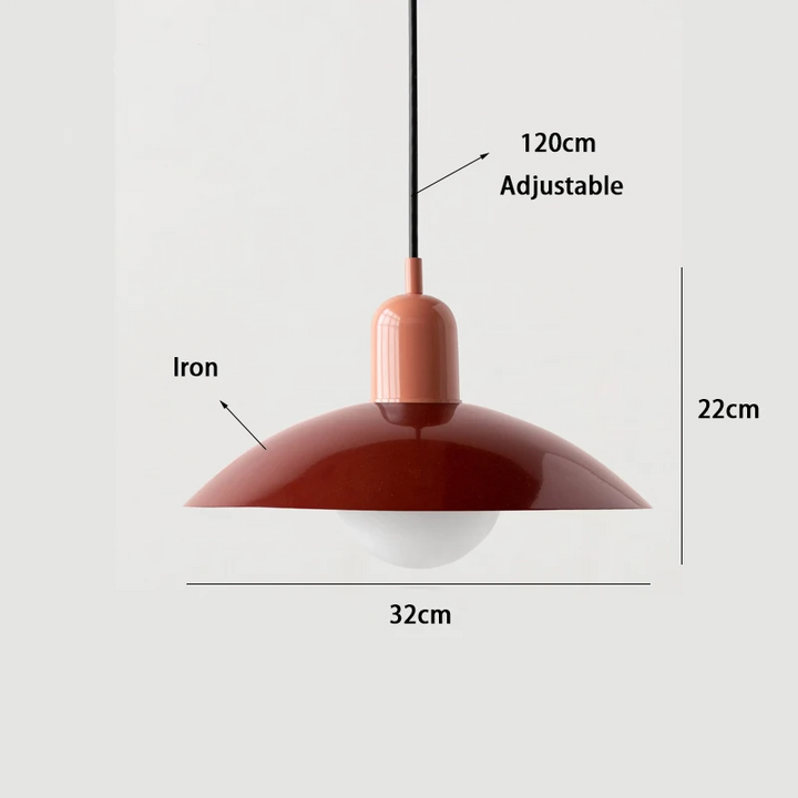 Nordic Macaron Bauhaus Pendant Light, Modern Minimalist Dome Ceiling Fixture 13