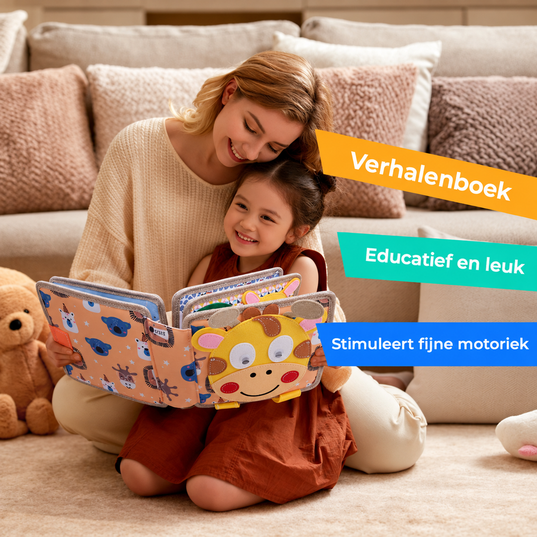 Montessori Felt Busy Board Activity Book for Toddlers, Travel Size 6