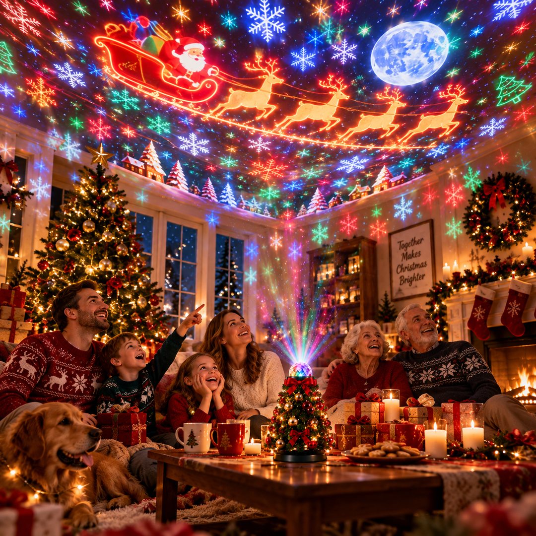 LED Christmas Light Projector with 15+ Holiday Designs and Remote 7