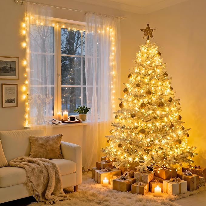 Magical Christmas Tree String Lights - Warm Festive Glow 3