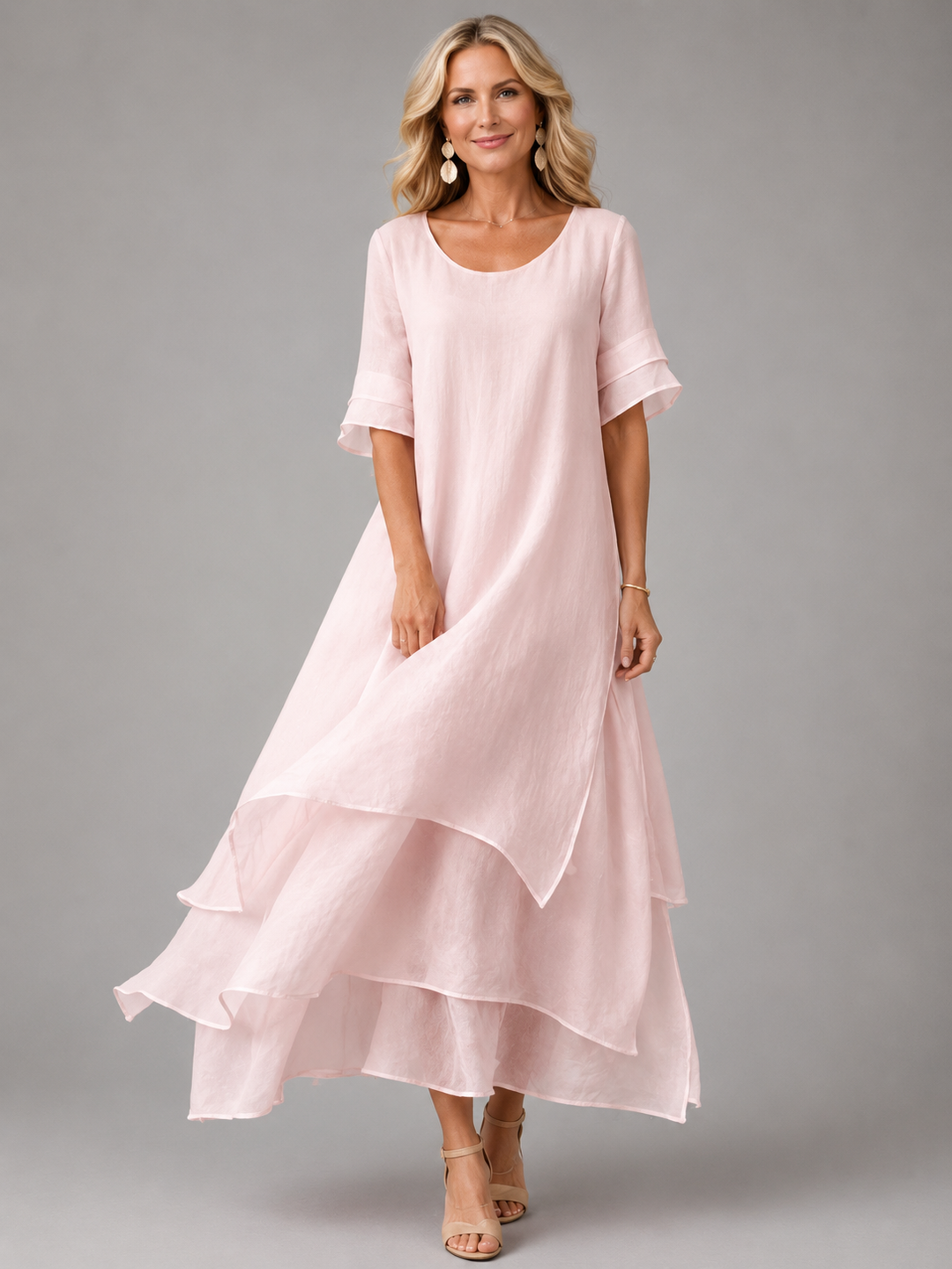 Flowing Tiered Ruffle Maxi Dress 1